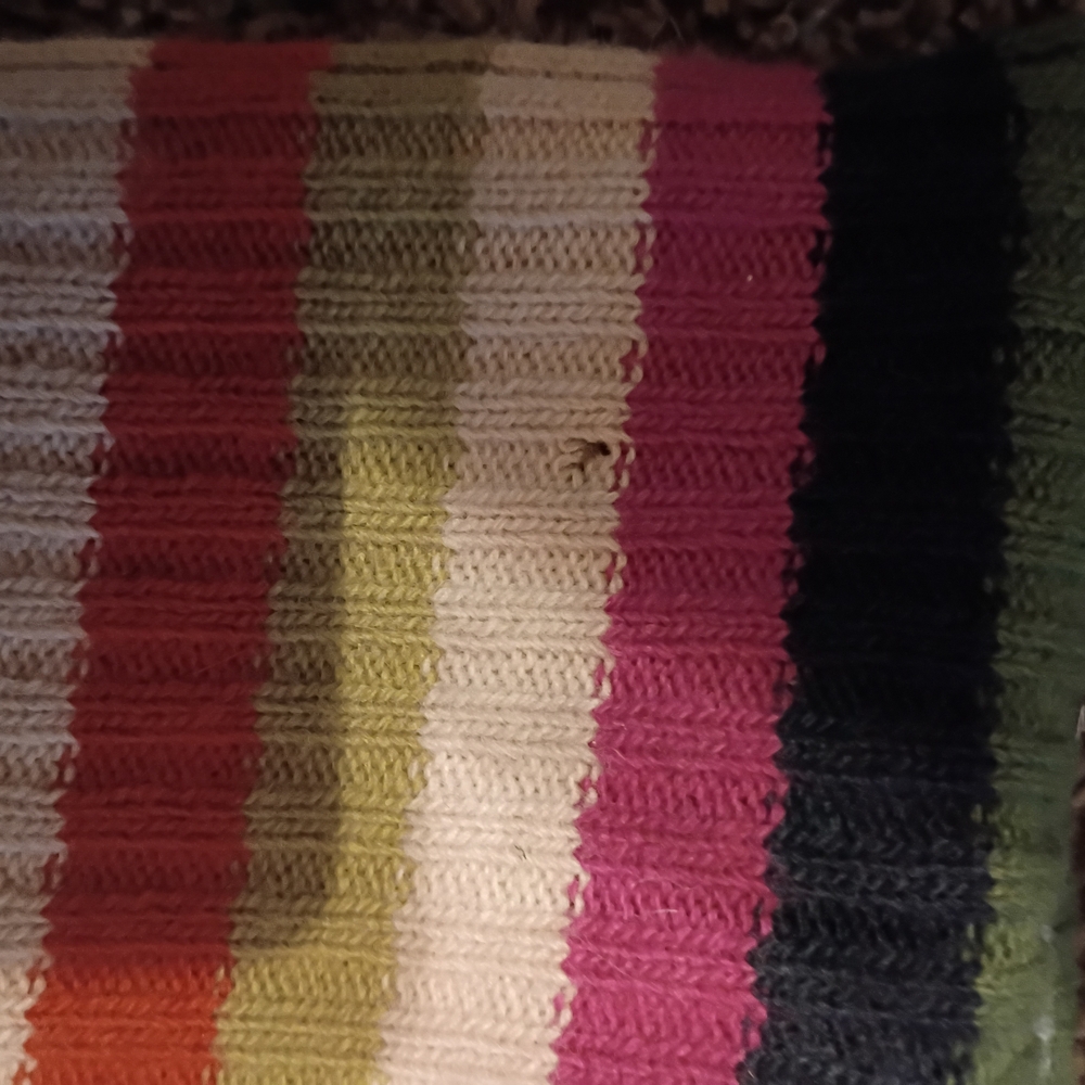 Colorful Striped Womens Coach Boots - Picture 6 of 8